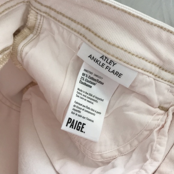 PAIGE Atley Ankle Flare Raw Hem size 29 - Picture 7 of 7